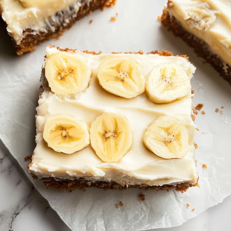 Banana Bars with Cream Cheese Frosting
