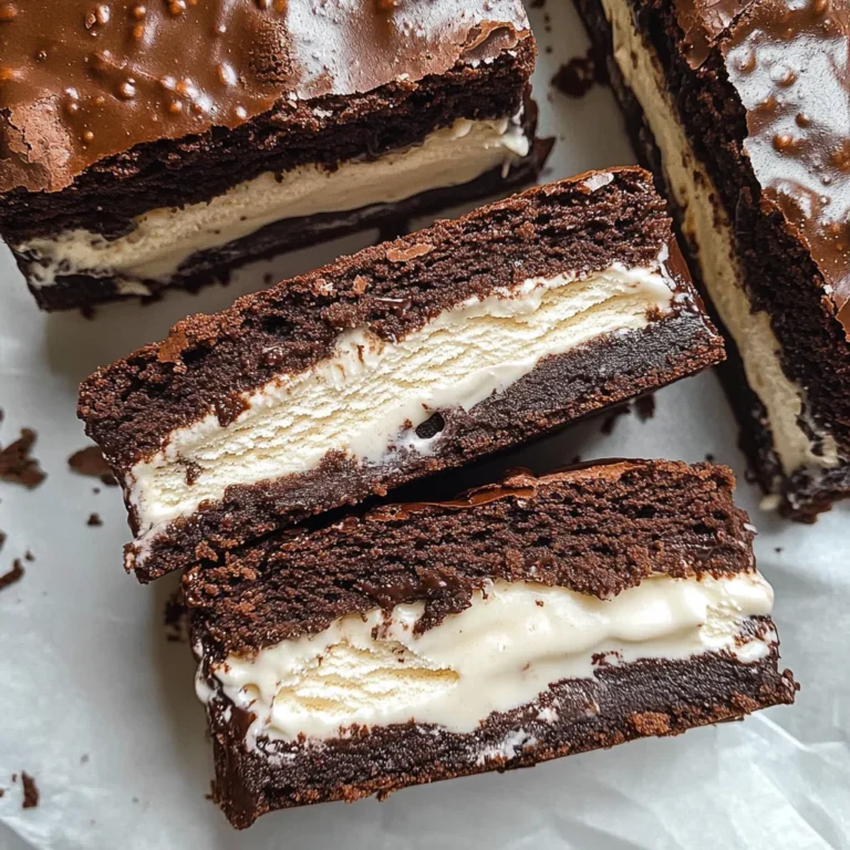 Brownie Ice Cream Sandwiches