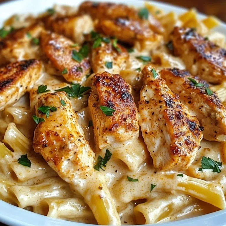 Cajun Chicken Pasta In Creamy Parmesan Garlic Sauce