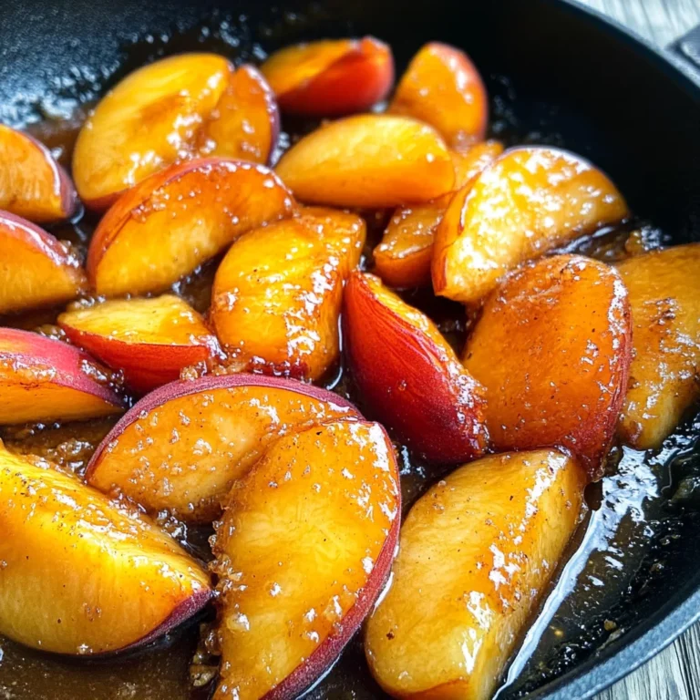 Caramelized Skillet Peaches