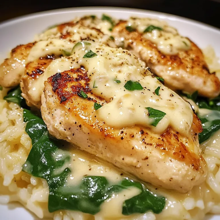 Creamy Garlic Chicken With Parmesan Rice