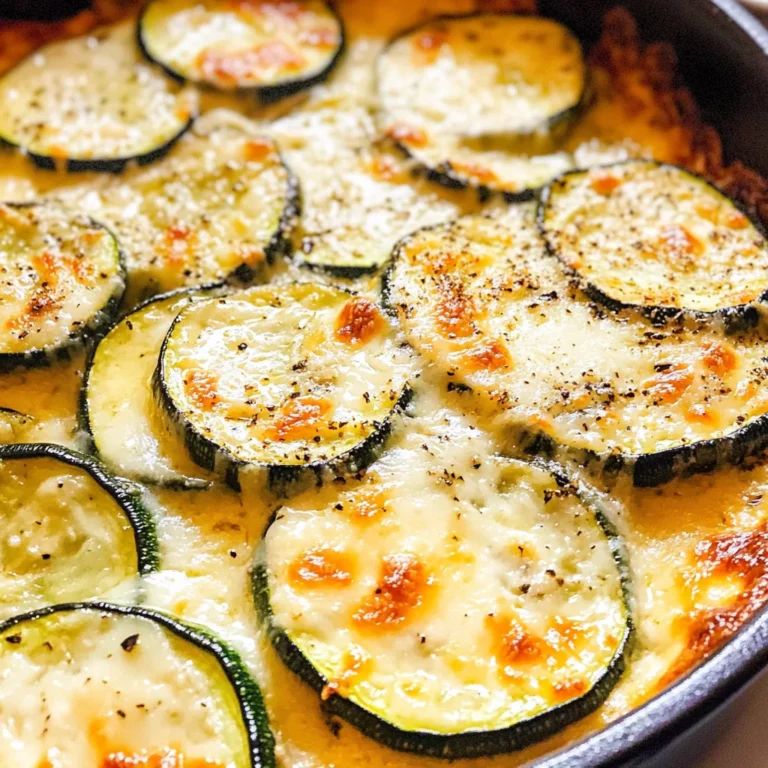 Creamy Parmesan Zucchini