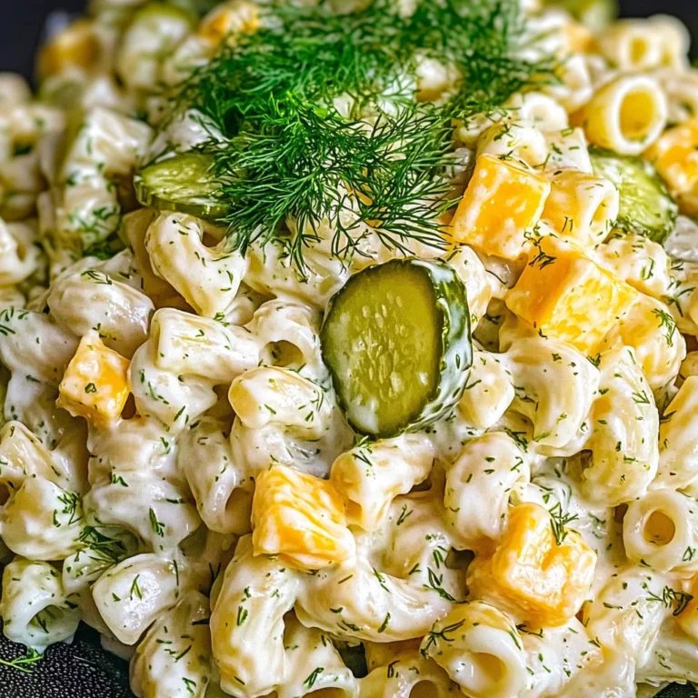 Dill Pickle Pasta Salad