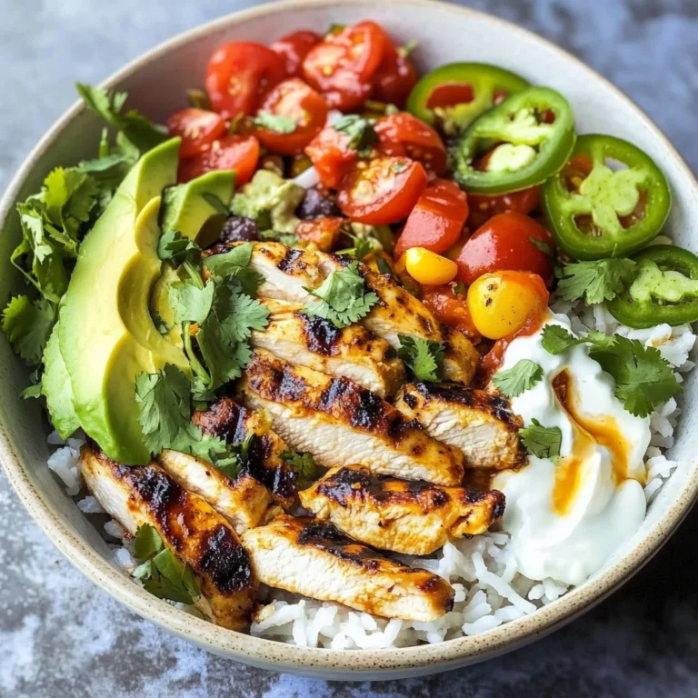 Grilled Chicken Burrito Bowls