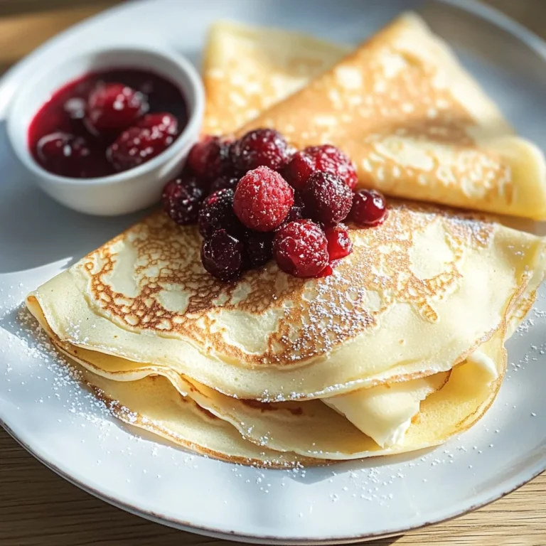 Lemon Ricotta Crepes