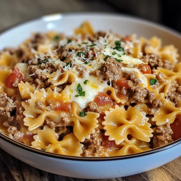 Made This Garlic Parmesan Bowtie Pasta