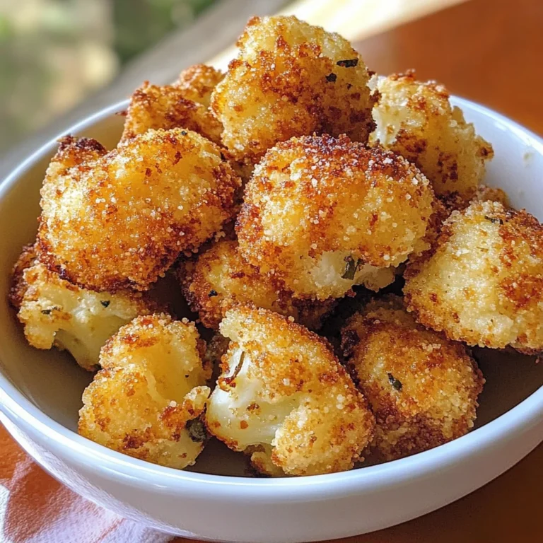 Parmesan Cauliflower Bites - Just 5 Ingredients