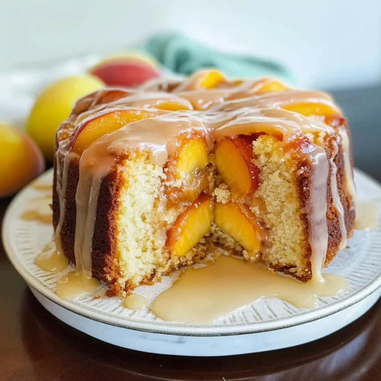 Peach Cobbler Pound Cake