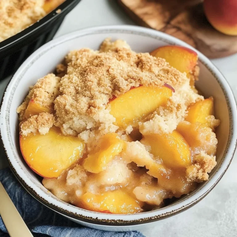Peach Cobbler with Cake Mix