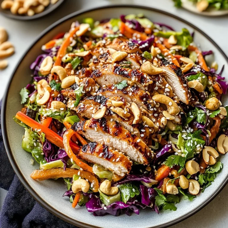 Sesame Chicken Cabbage Crunch Salad