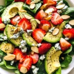 Strawberry Avocado Spinach Salad with Poppyseed Dressing
