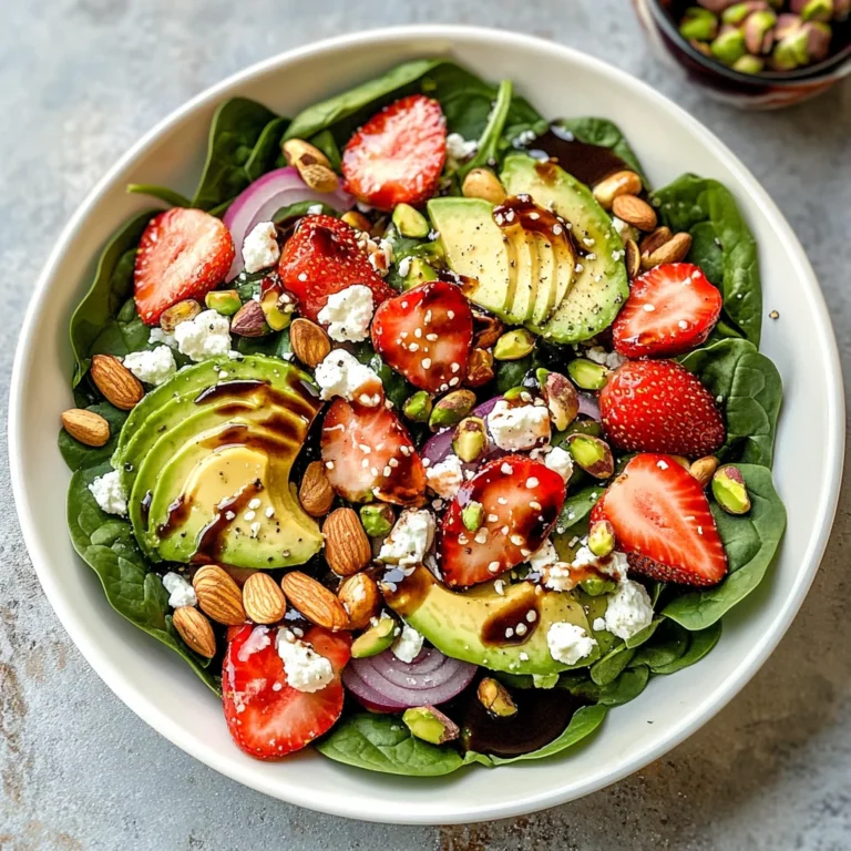 Strawberry Spinach Salad with Strawberry Balsamic