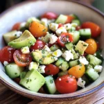 Tomato, Cucumber, Avocado Salad