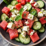 Watermelon Cucumber Salad Recipe