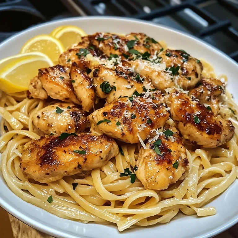 Zesty Lemon Butter Chicken Served