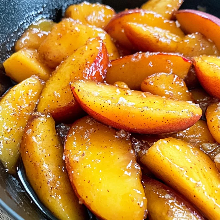 Caramelized Skillet Peaches