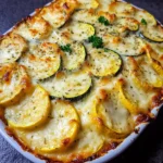 Cheesy Zucchini and Squash Casserole