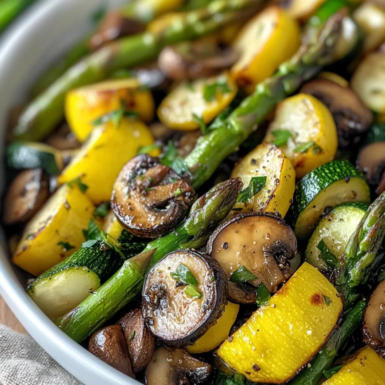 Flavorful Asparagus with Zucchini and Squash
