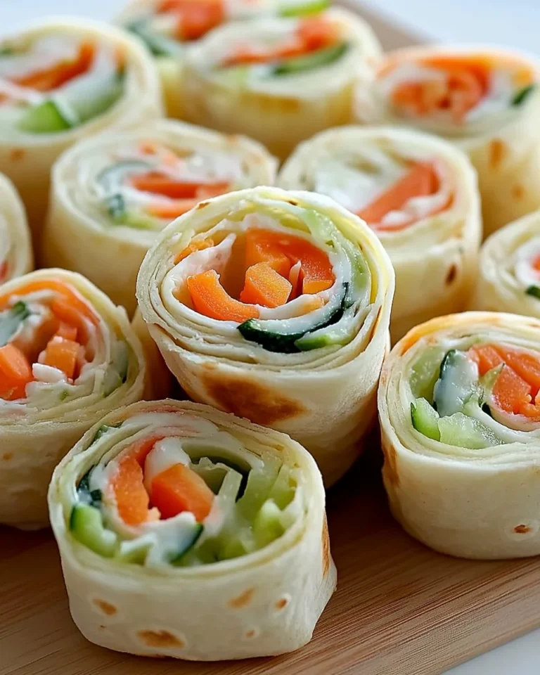 Fresh Vegetable Tortilla Roll Ups
