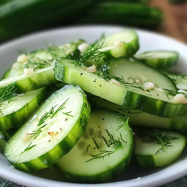 Garlic Dill Cucumbers