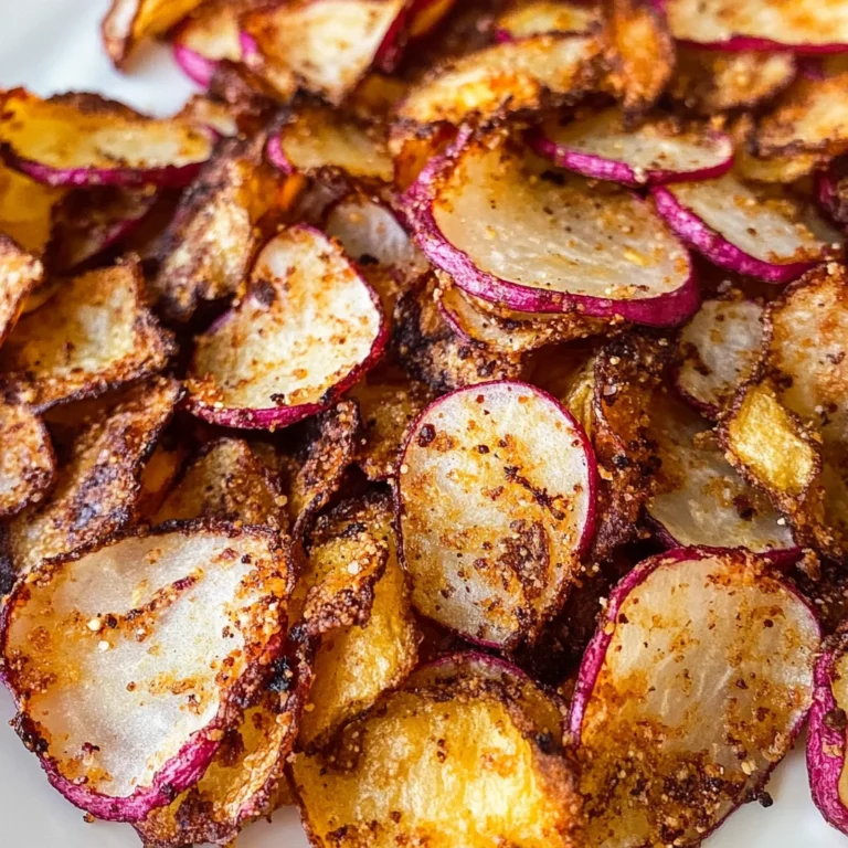 Low Carb Keto Air Fryer Radish Chips