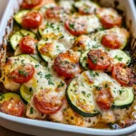 Mediterranean Chicken Zucchini Bake – Healthy, Flavorful & Easy!
