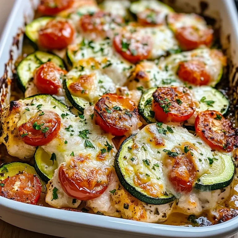 Mediterranean Chicken Zucchini Bake – Healthy, Flavorful & Easy!