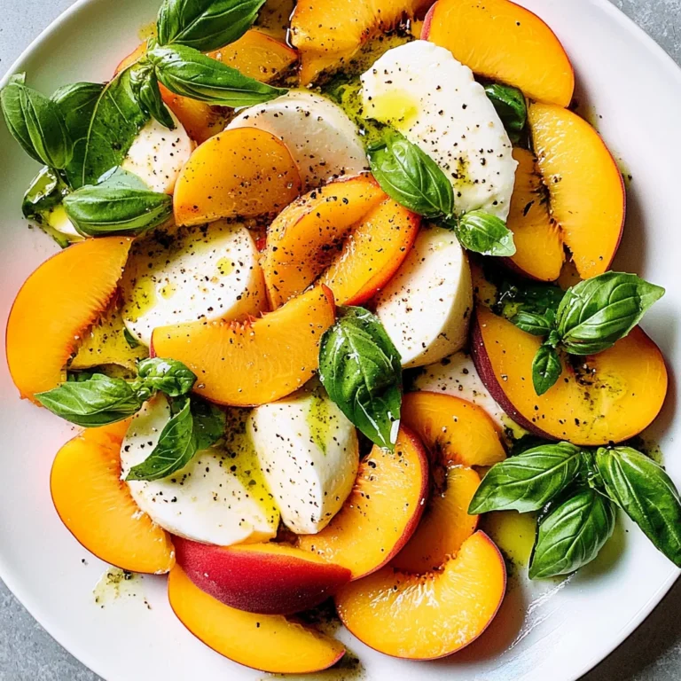 Peach Caprese Salad