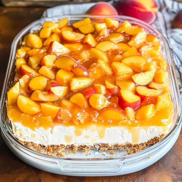 Peach Pretzel Salad
