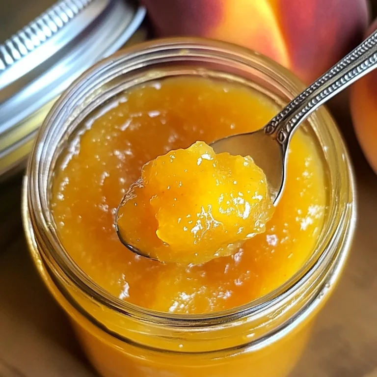 Small Batch Vanilla Peach Jam