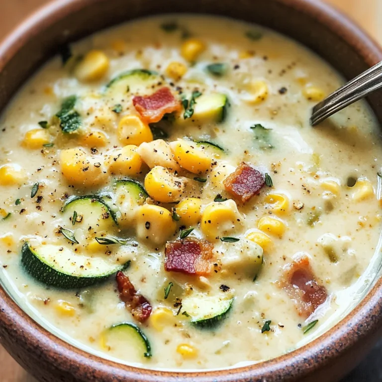 Summer Corn and Zucchini Chowder Recipe