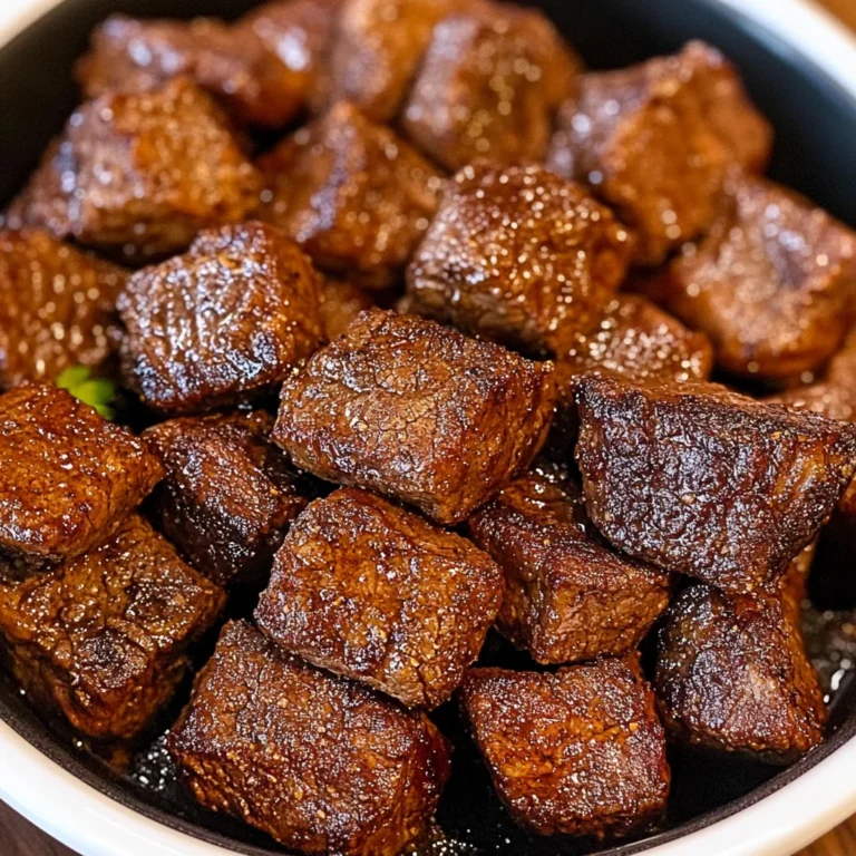 Air Fryer Juicy Steak Bites