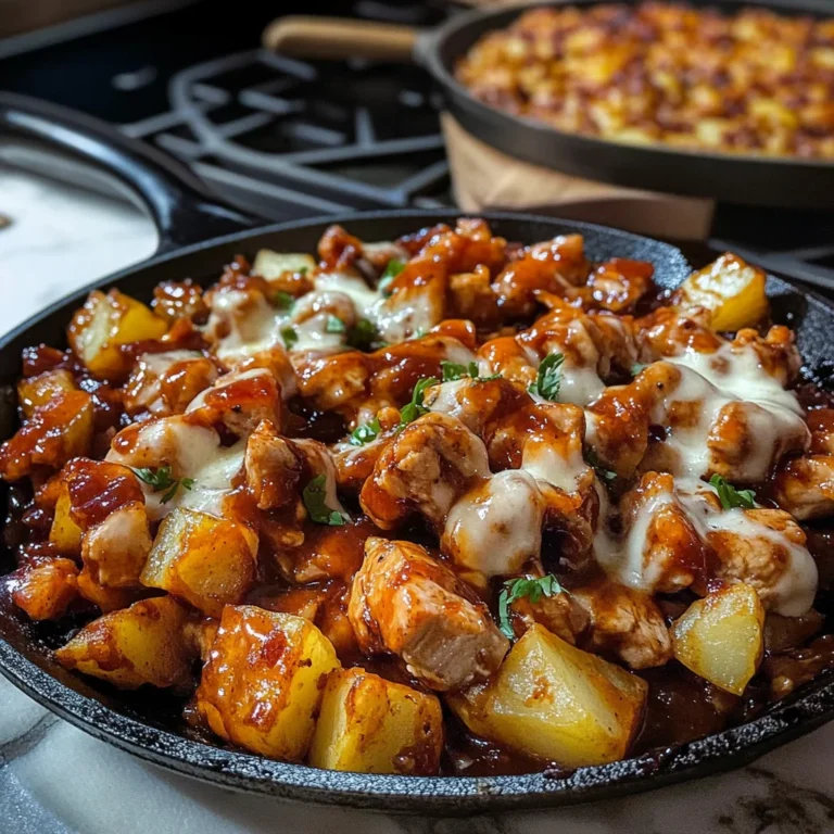 BBQ Chicken Potato Skillet