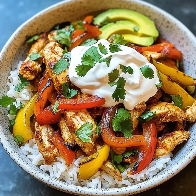 Chicken Fajita Rice Bowls