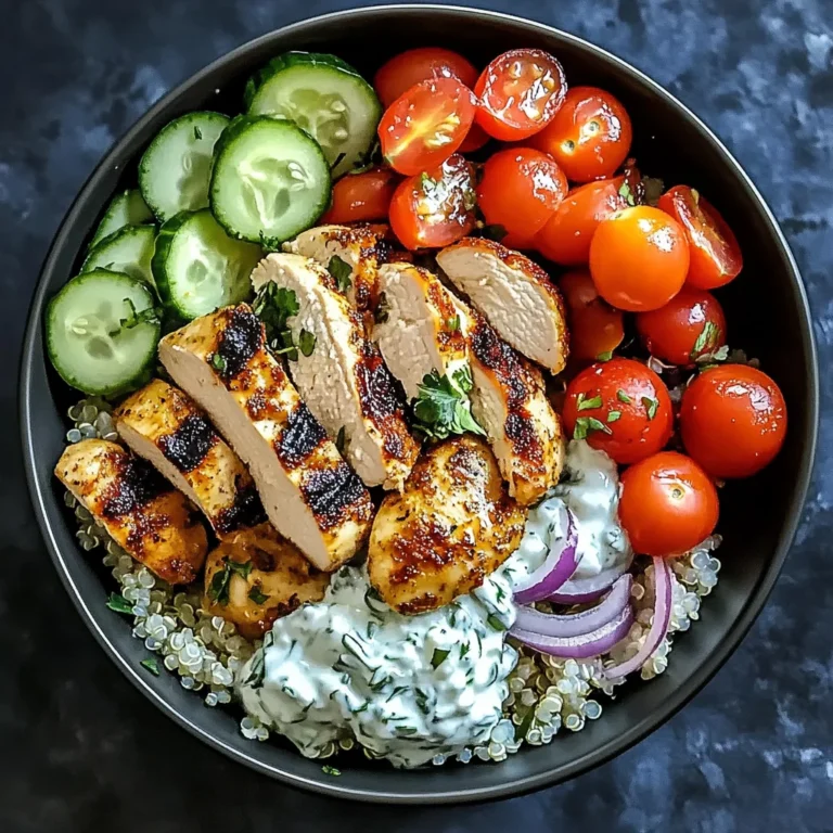 Chicken Tzatziki Bowls