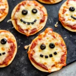 Easy Mini Halloween Pizzas