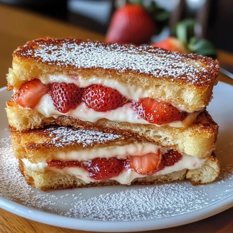 Fried Strawberry Cheesecake Sandwiches