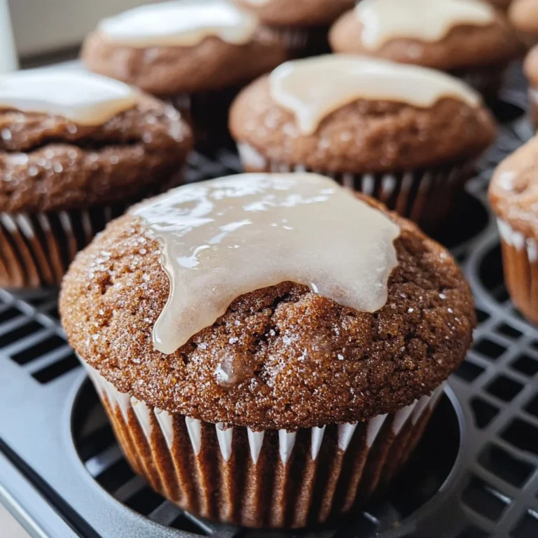 Glazed Gingerbread Muffins