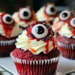 Halloween Augapfel Cupcakes