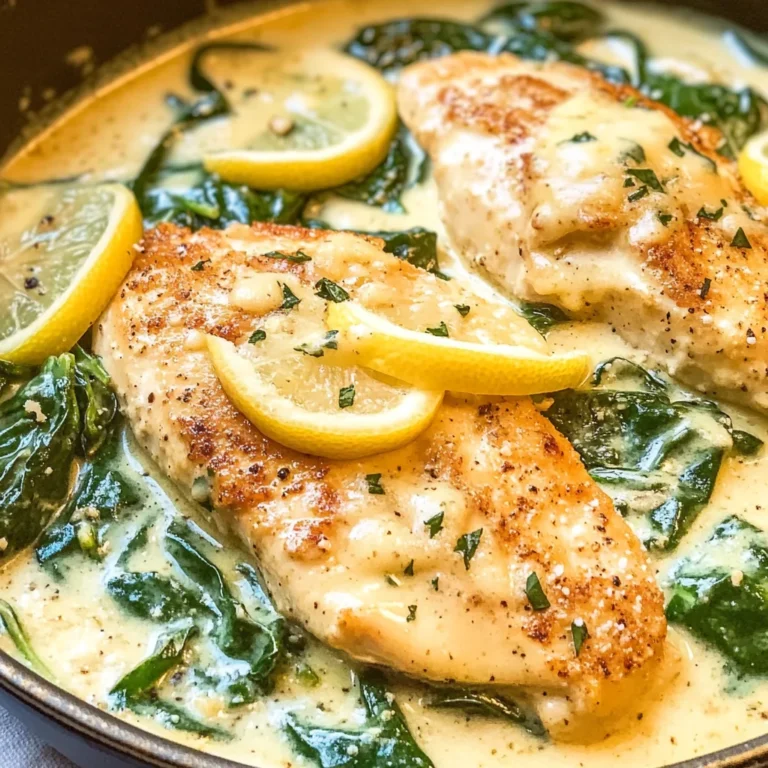 Lemon Parmesan Spinach Chicken