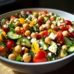 Mediterranean Chickpea Salad with Lemon Vinaigrette: The Best Summer Dish