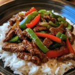 Beef & Pepper Stir-Fry with Rice