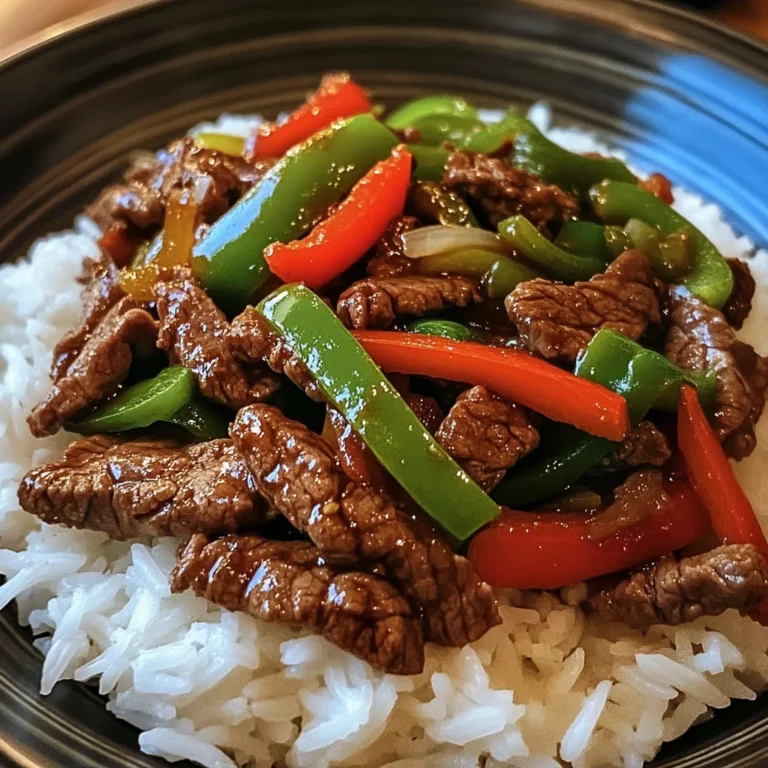 Beef & Pepper Stir-Fry with Rice