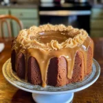 Buttermilk Sour Cream Pound Cake with Southern Caramel Icing