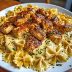 Creamy Cajun Chicken Bowtie Pasta