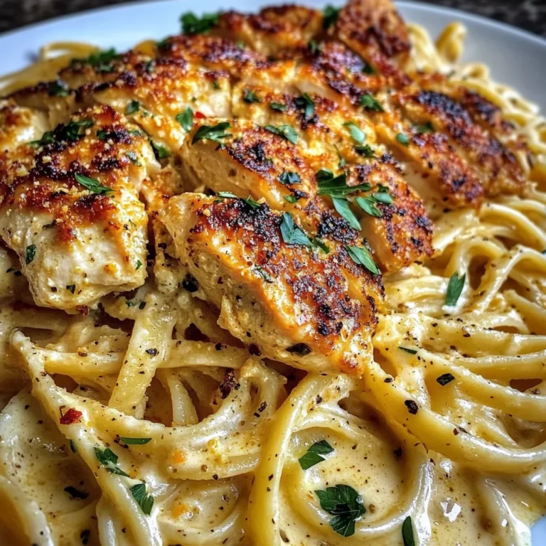 Creamy Cajun Three-Cheese Chicken Linguine