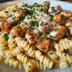 Creamy Parmesan Rotini with Garlic Butter Chicken