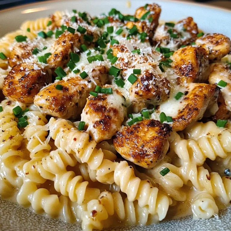 Creamy Parmesan Rotini with Garlic Butter Chicken