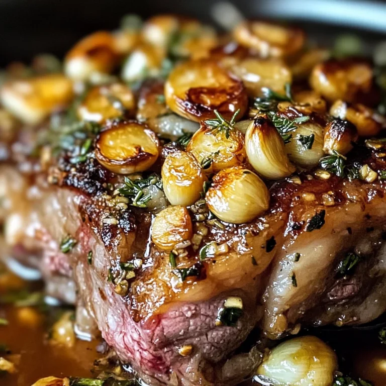 Garlic Honey Mustard Confit Lamb Shoulder Recipe