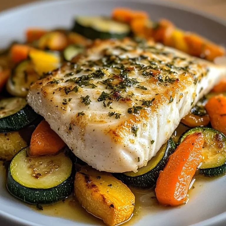 Lemon Herb White Fish with Sauted Vegetables